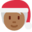 mx claus, medium-dark skin tone